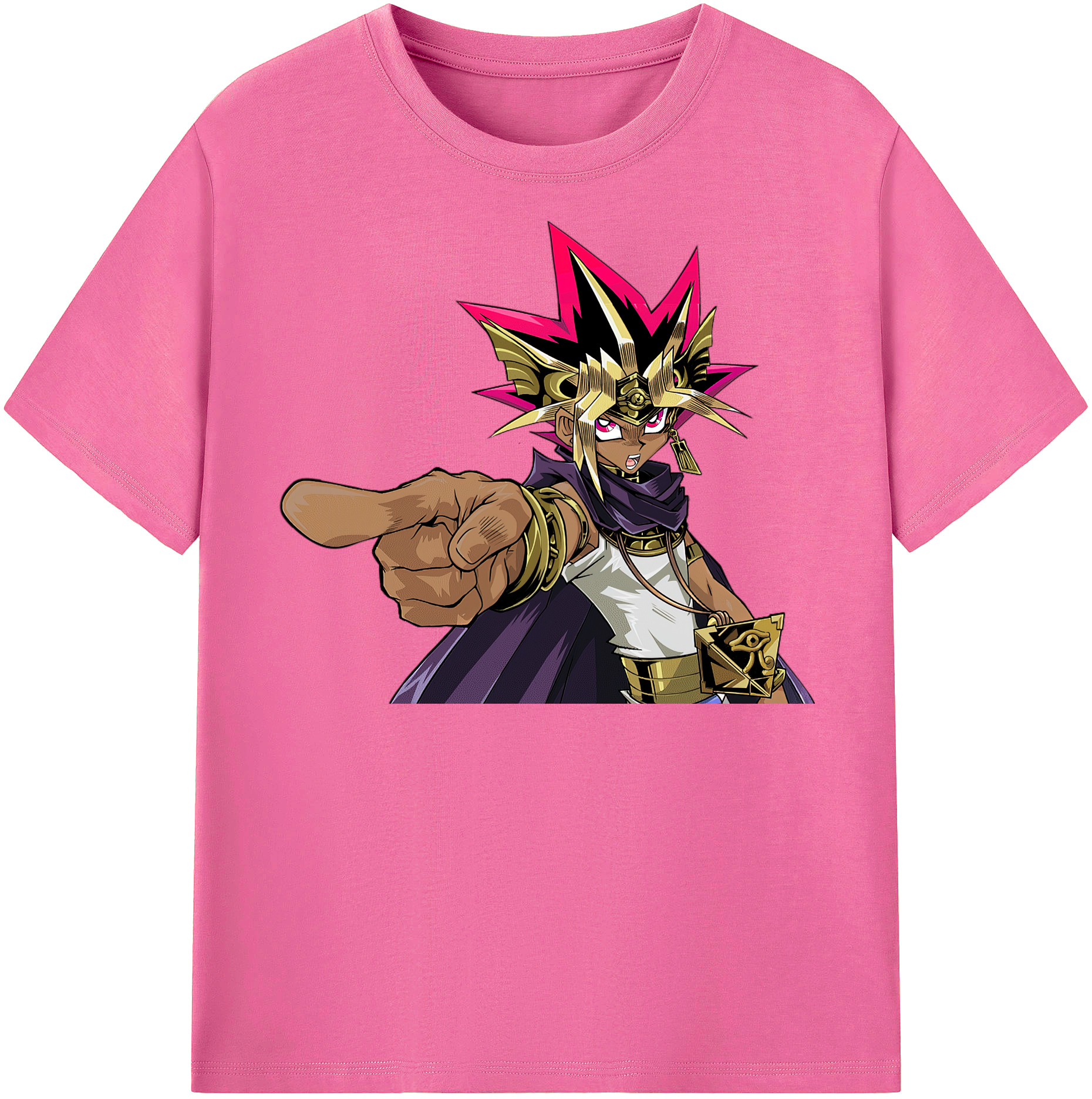 （画像用） 遊☆戯☆王 Yu-Gi-Oh! レディースカジュアルプリントTシャツ（綿100％）